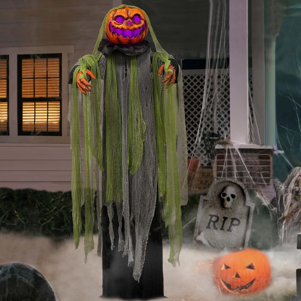 Raíz animada del mal de Halloween de 6 pies, decoraciones de Hallow...