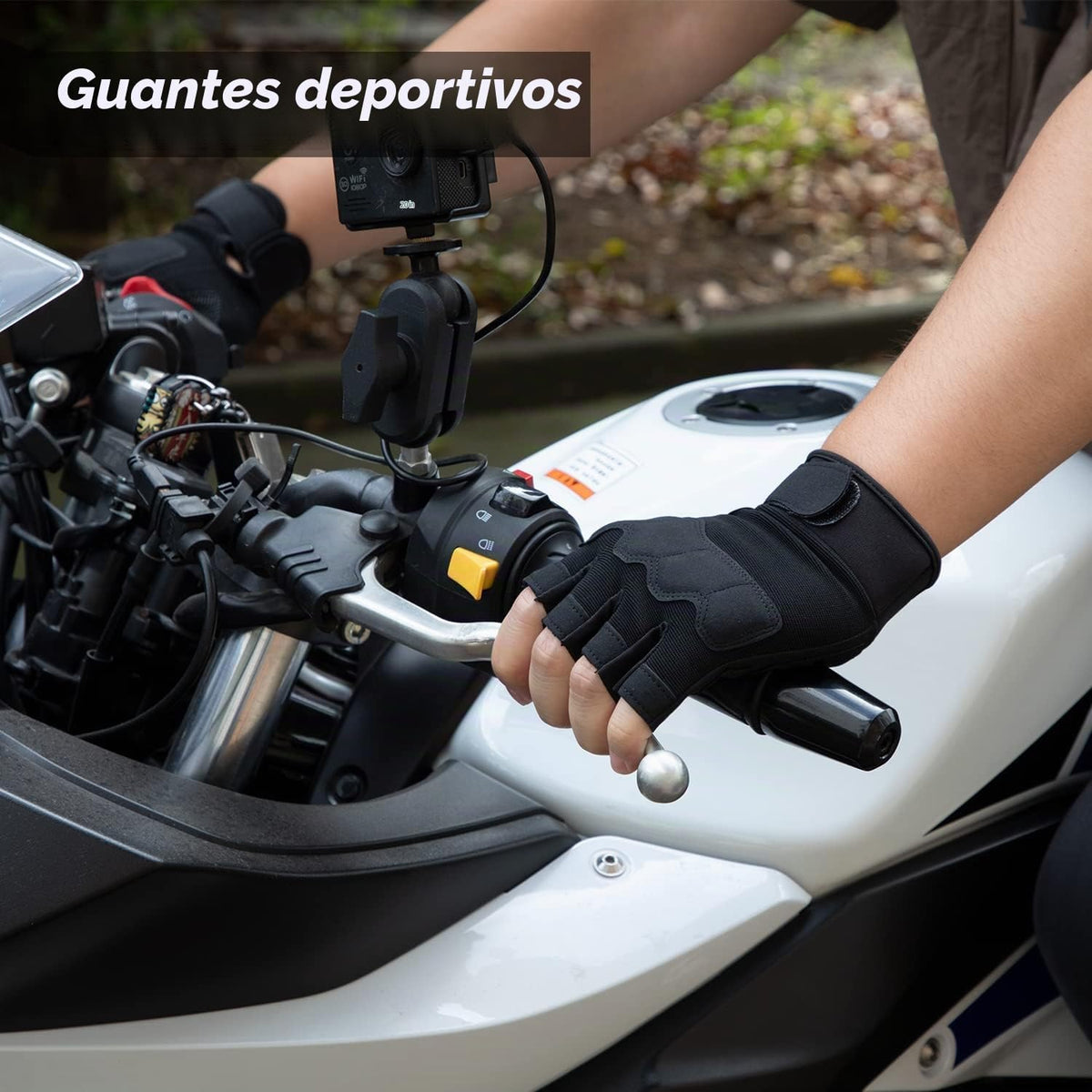 Guantes sin dedos Fioretto para Airsoft, tiro, medio dedo, caza, se...