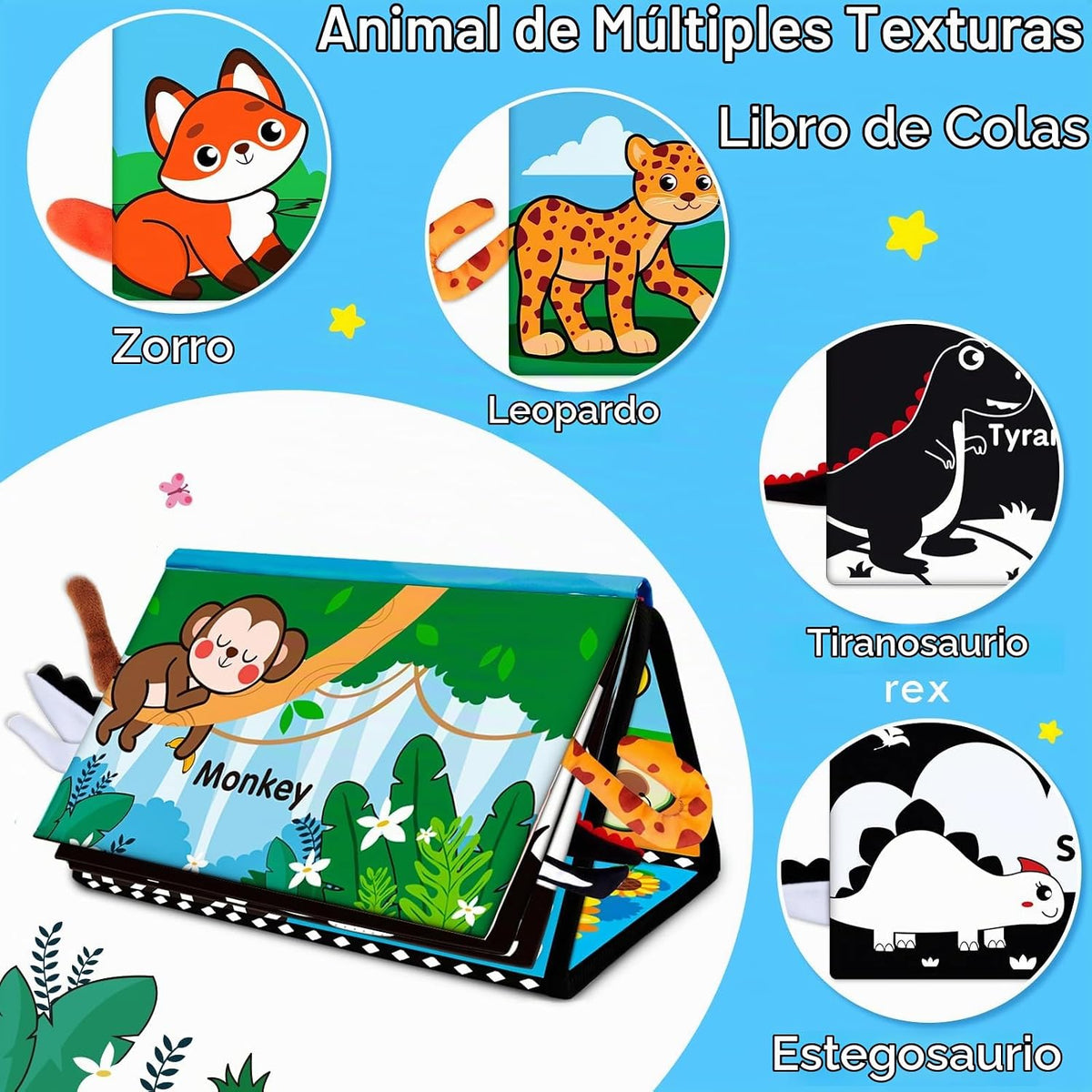 Tummy Time Baby Mirror Toys: Montessori - Juguete infantil recién n...