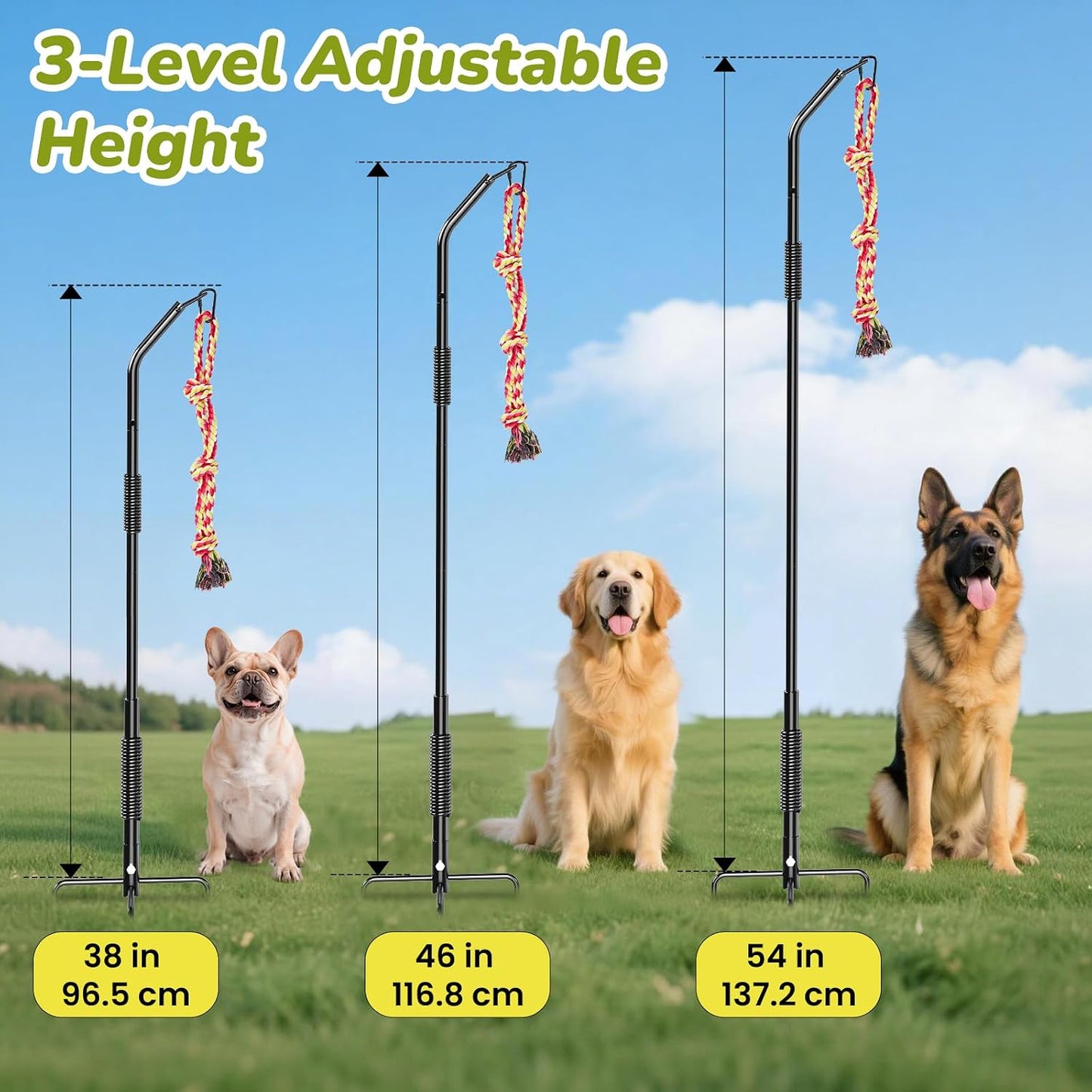 BUFOR Juguete para perros con rotación de 360°, juguete para perros...