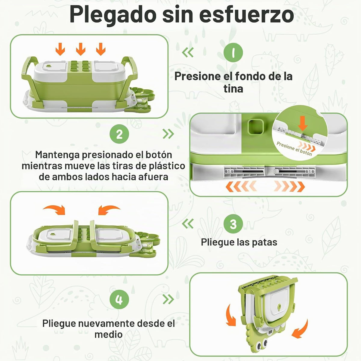 Bañera plegable para bebé recién nacido, bañera de baño plegable co...