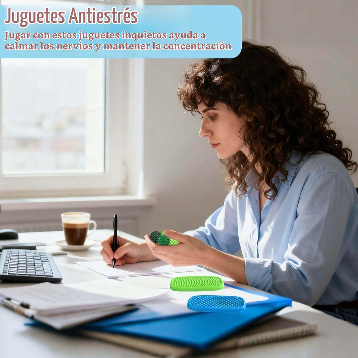 Juguetes Fidget para Adultos Bolas Magnéticas de Silicona y Piedras...