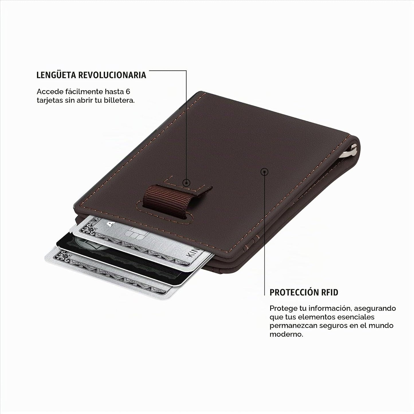 Kings Loot Billetera Inteligente y Rastreable Airtag para Hombres,...