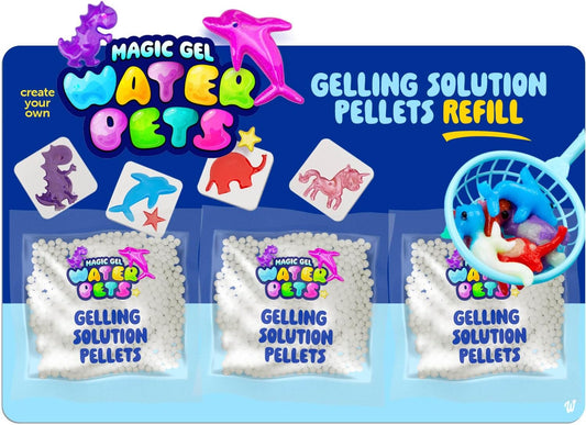 Recambio de solución para mascotas de gel mágico, paquete de 3, kit...