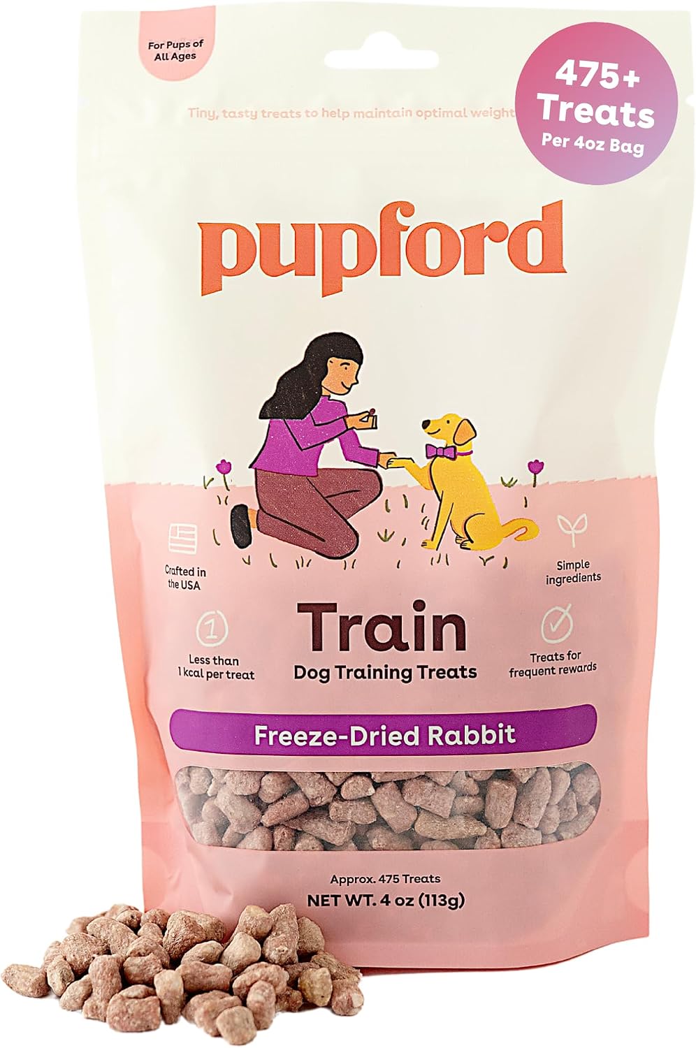Pupford - Golosinas de entrenamiento liofilizadas, para perros y ca...