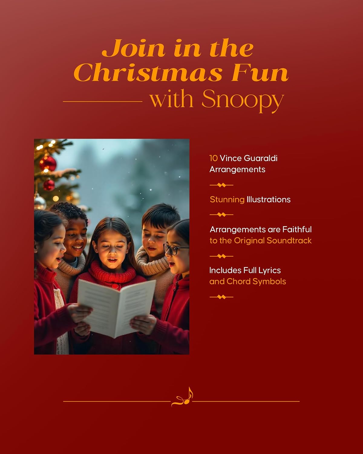 Un cancionero navideño para piano solo de Charlie Brown | Partitura...
