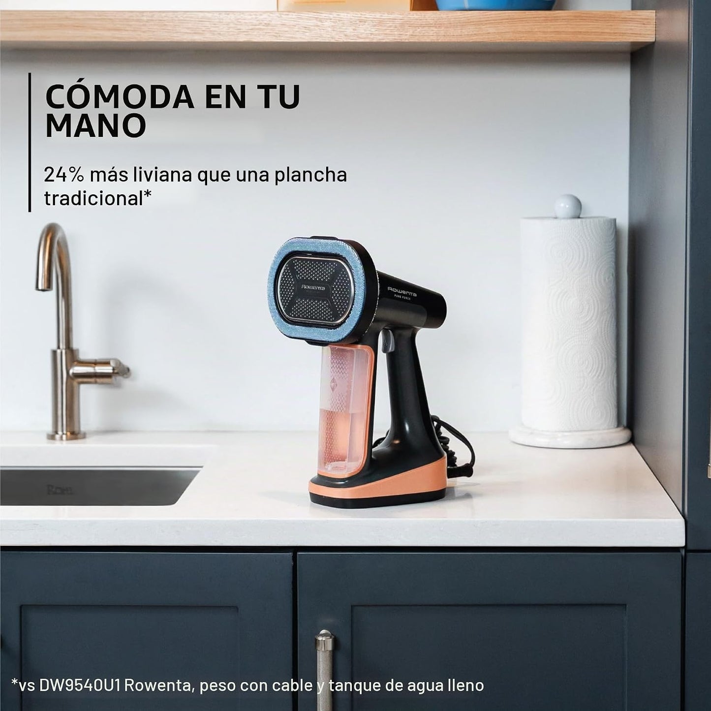 Rowenta Vaporizador de Ropa, Vaporizadores de Mano 3 en 1, Vaporiza...