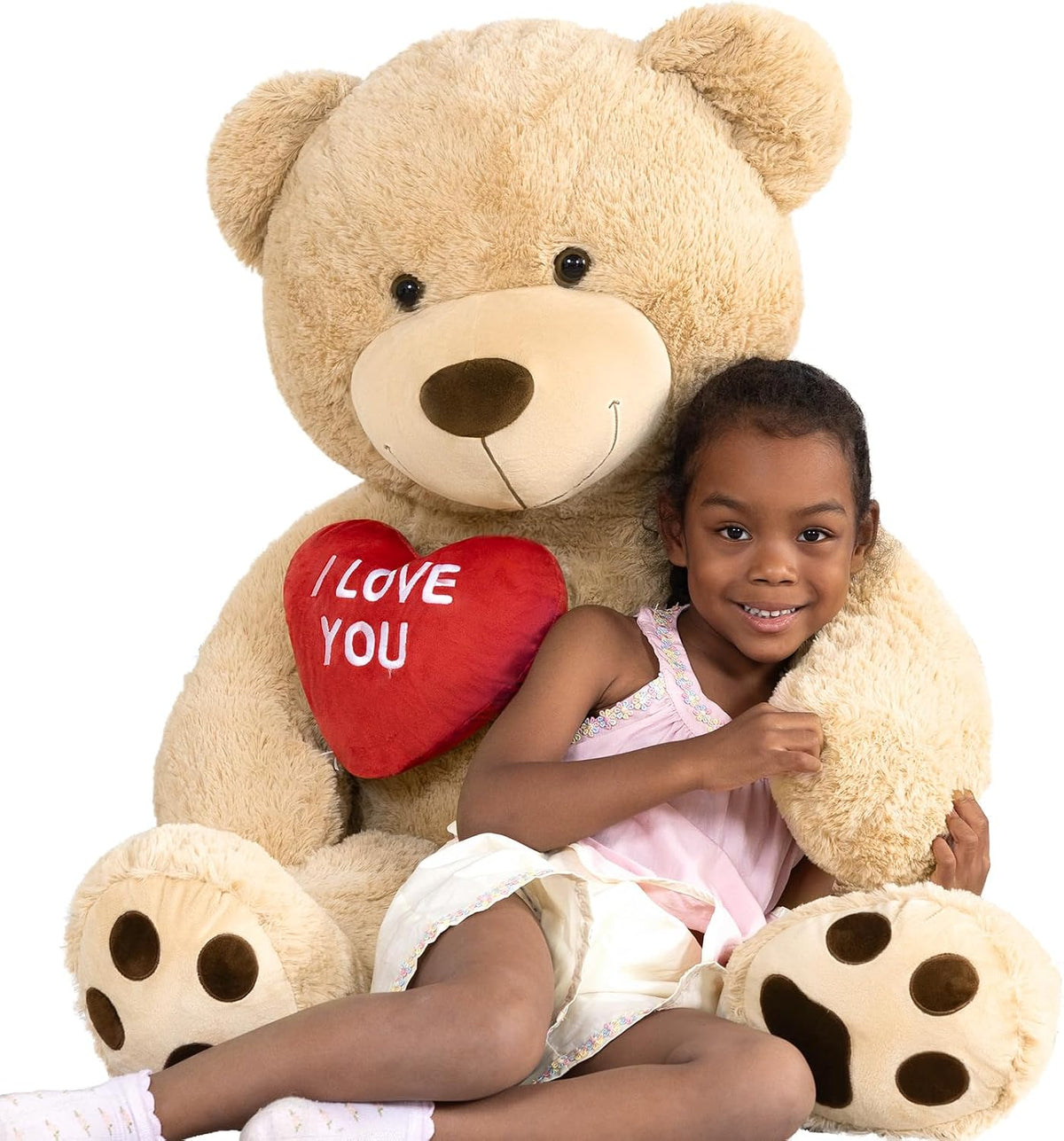 MaoGoLan Oso de peluche gigante de 52" Oso de peluche - Te amo...