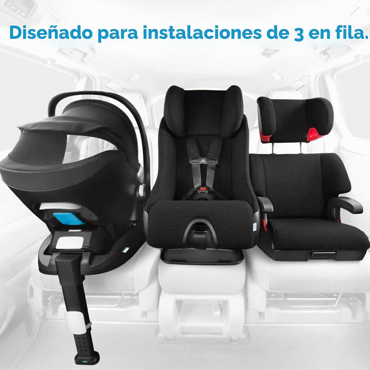 Asiento de coche para bebé Clek Liing con pierna de carga ajustable...