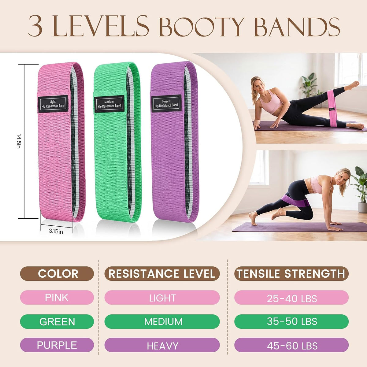 JELUTAR Kit de pilates para mujer, entrenamiento en casa, juego de...