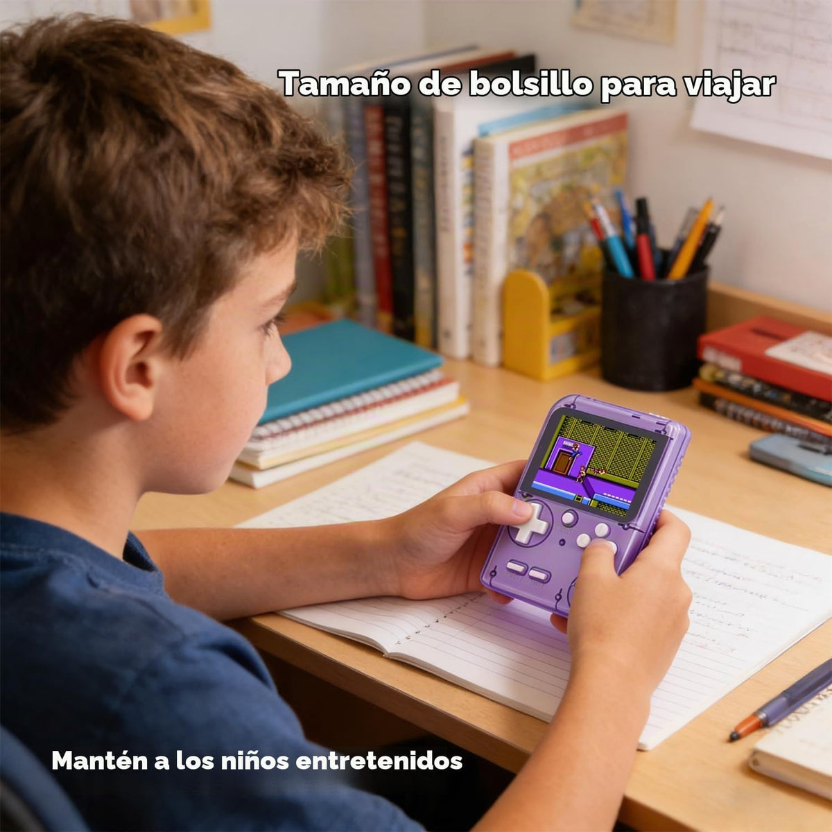 Consola de juegos portátil para niños precargada 400 juegos clásico...