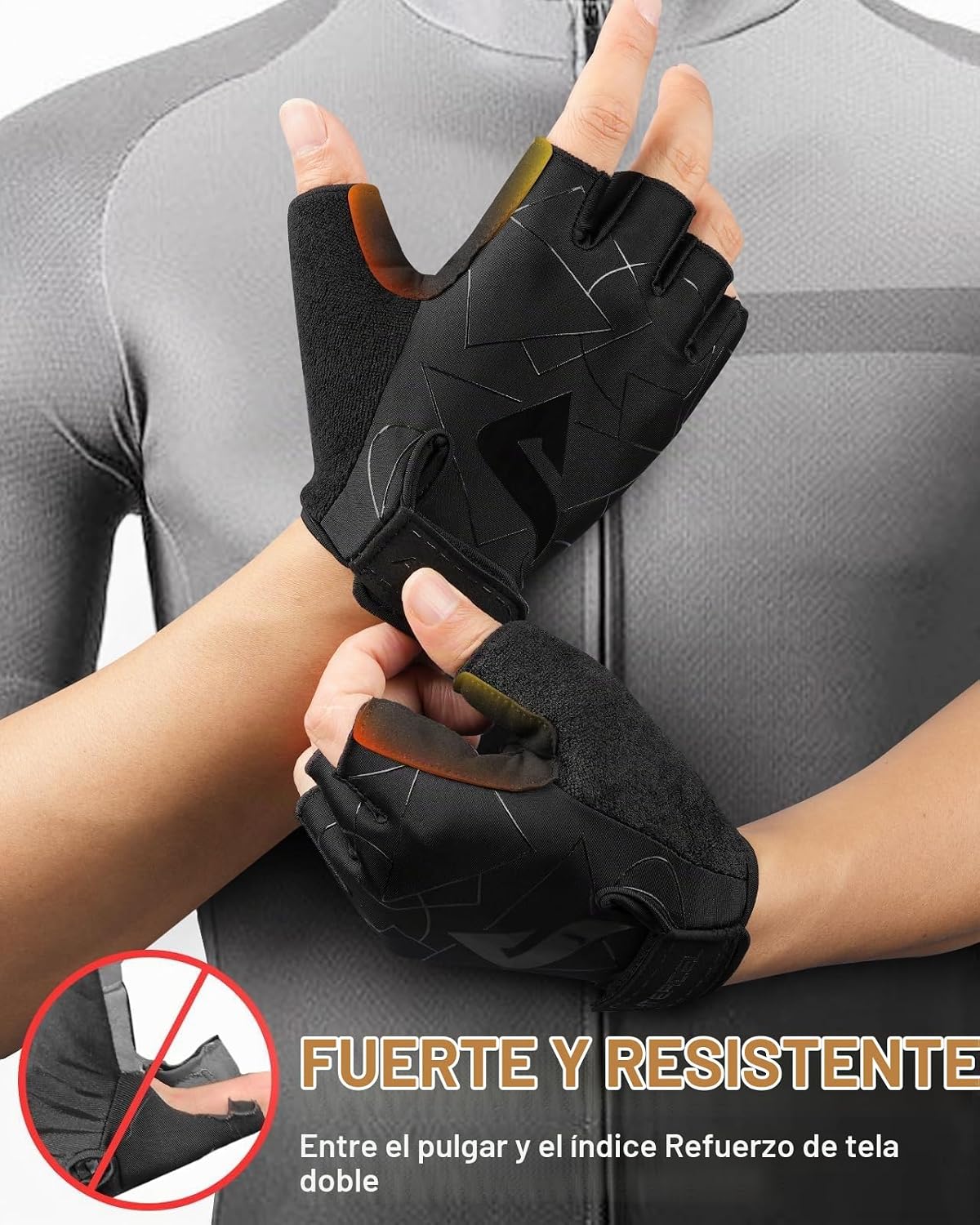 ATERCEL Guantes de ciclismo para hombre, para ciclismo, entrenamien...