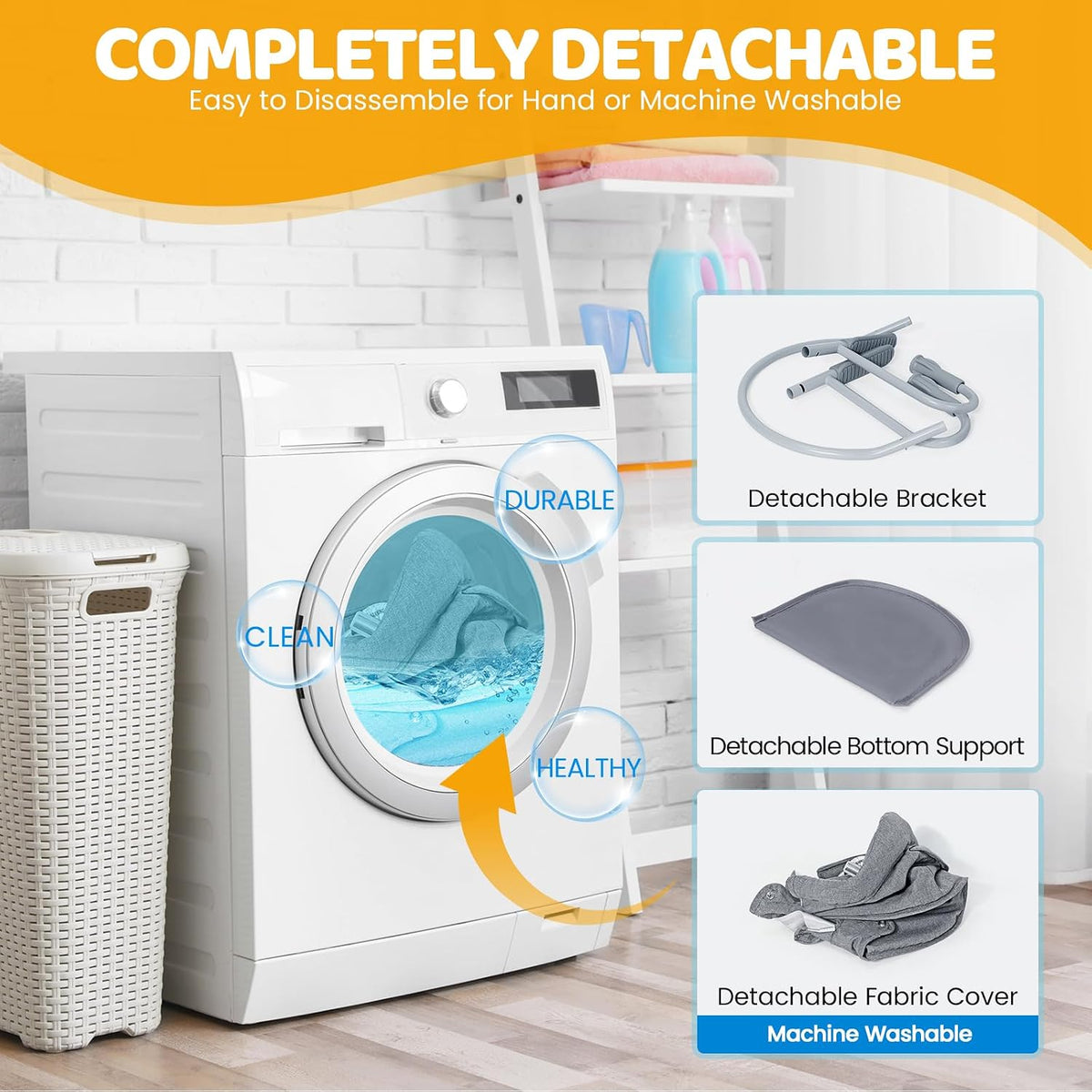 Silla alta con gancho Orzbow para bebés y niños pequeños de 6 a 36...
