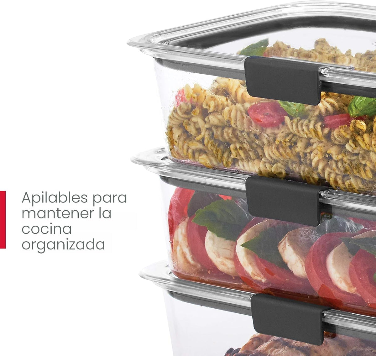 Rubbermaid Brilliance - Juego de 44 unidades de recipientes para al...