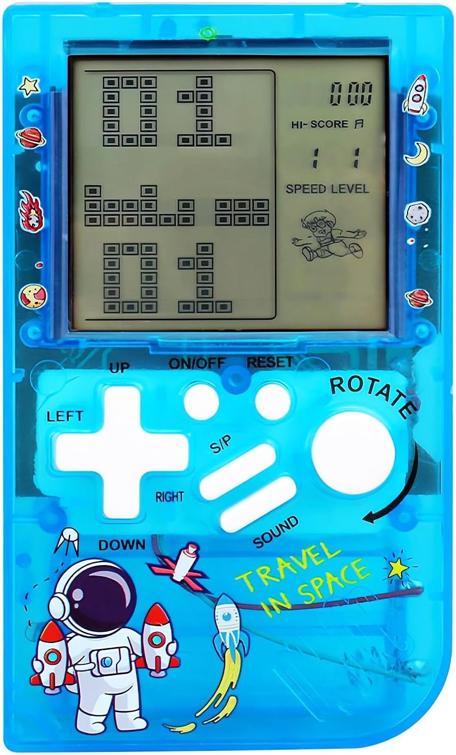 LZYCH Consola de juegos de ladrillo para niños, cuerpo transparente...