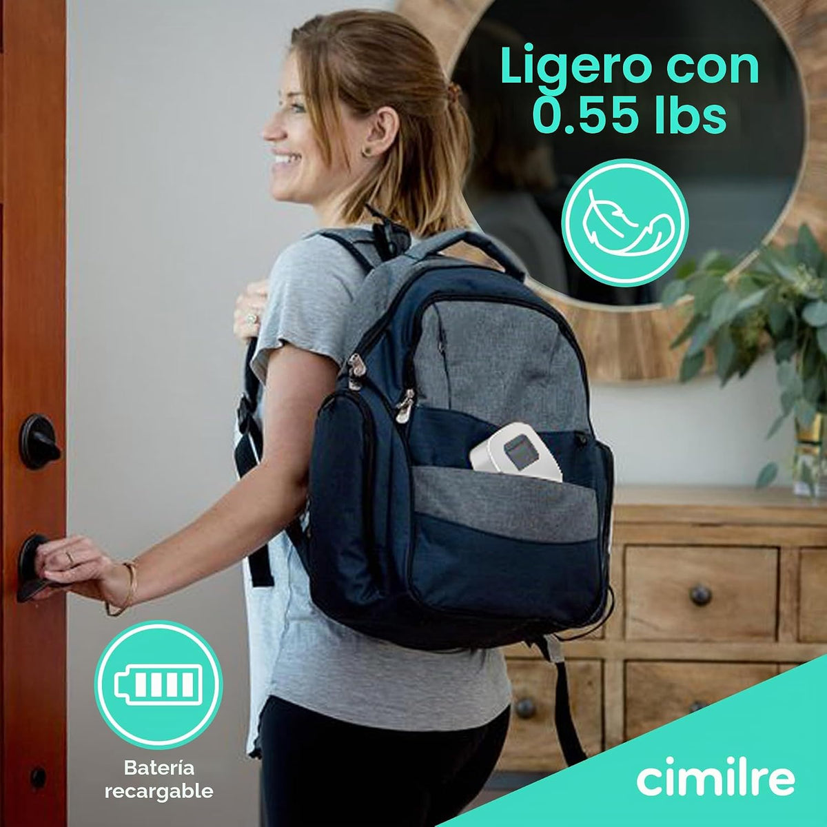 Cimilre P1 Kit de extractor de leche eléctrico doble portátil | Dis...
