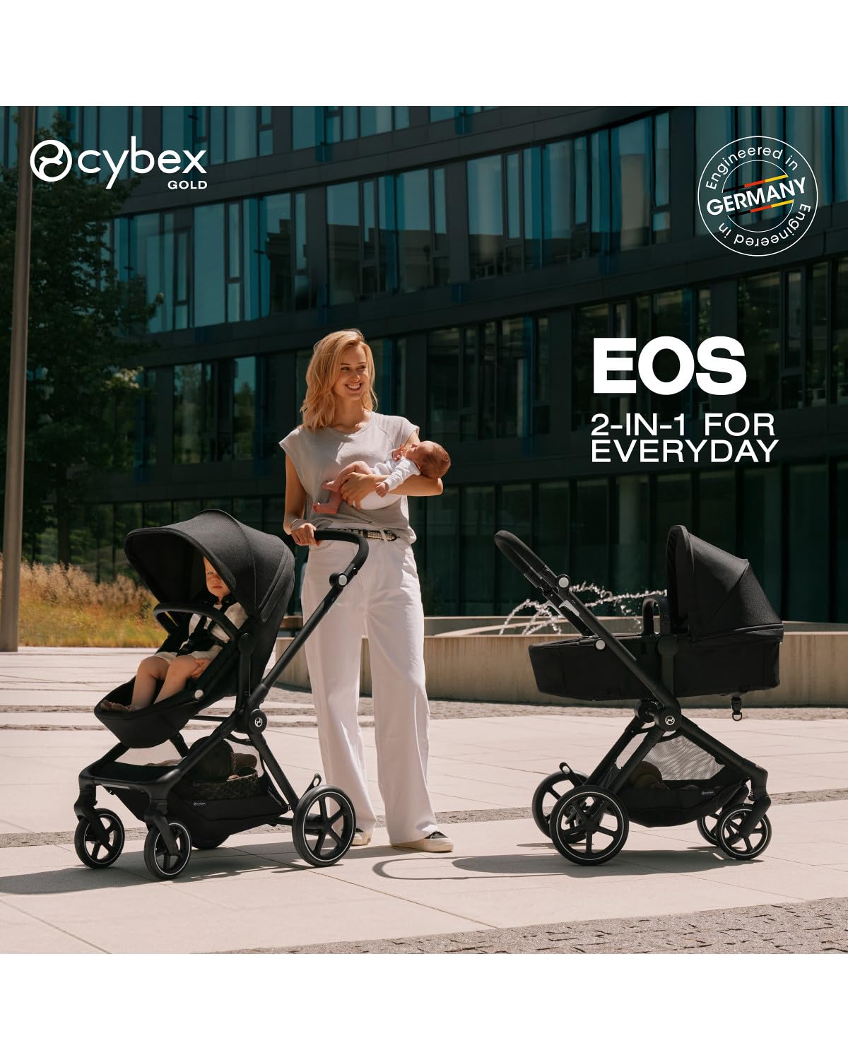 Cybex EOS - Cochecito de bebé 2 en 1 para recién nacido, bebé a niñ...