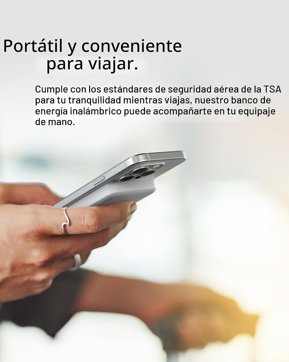 Belkin Cargador portátil, banco de energía inalámbrico de 15 W 5000...