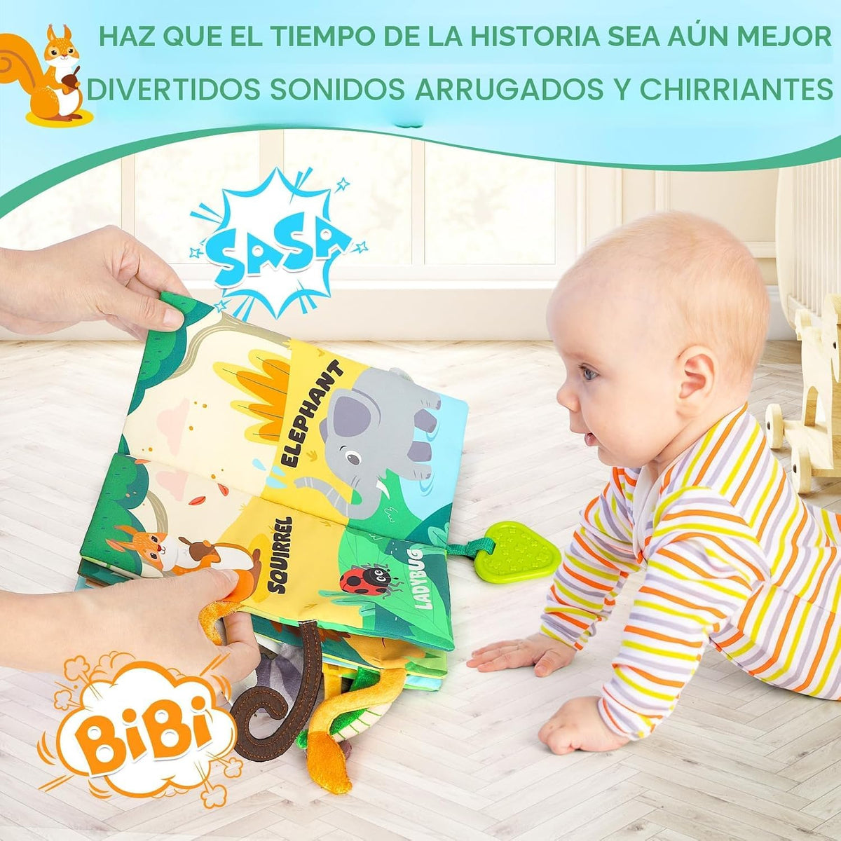 BBWOO Libro Blandito para Bebé - Juguete para Bebé - Regalo de Duch...