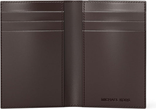 Michael Kors Tarjetero plegable Mason para hombre, herrajes platead...