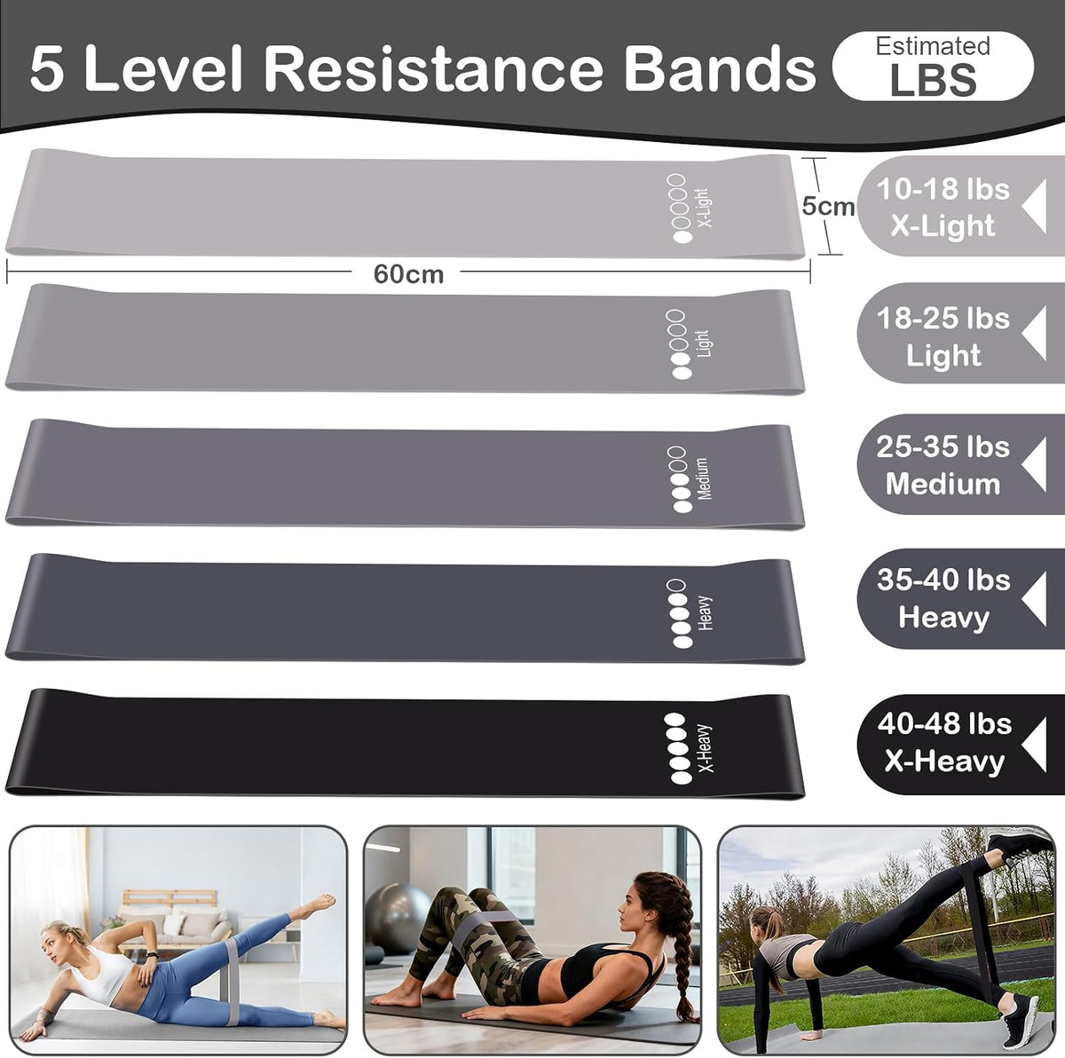 Hoedia Kit de Pilates de 17 Piezas para Mujeres, Equipo de Pilates...