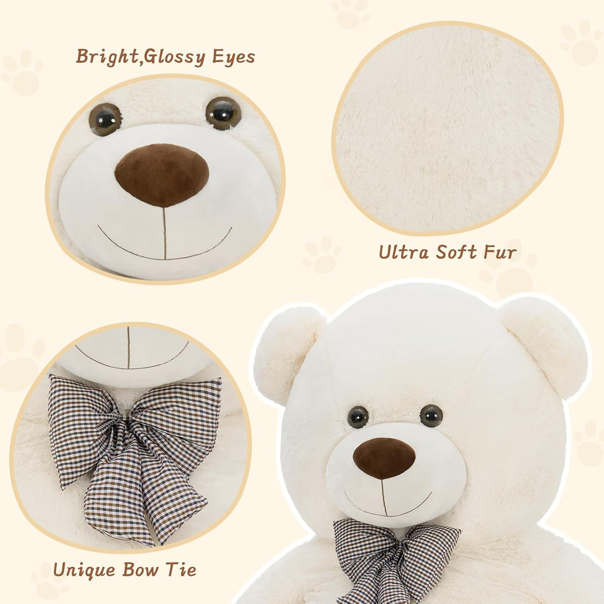 MaoGoLan Oso de peluche grande de 7 pies, animal de peluche de gran...