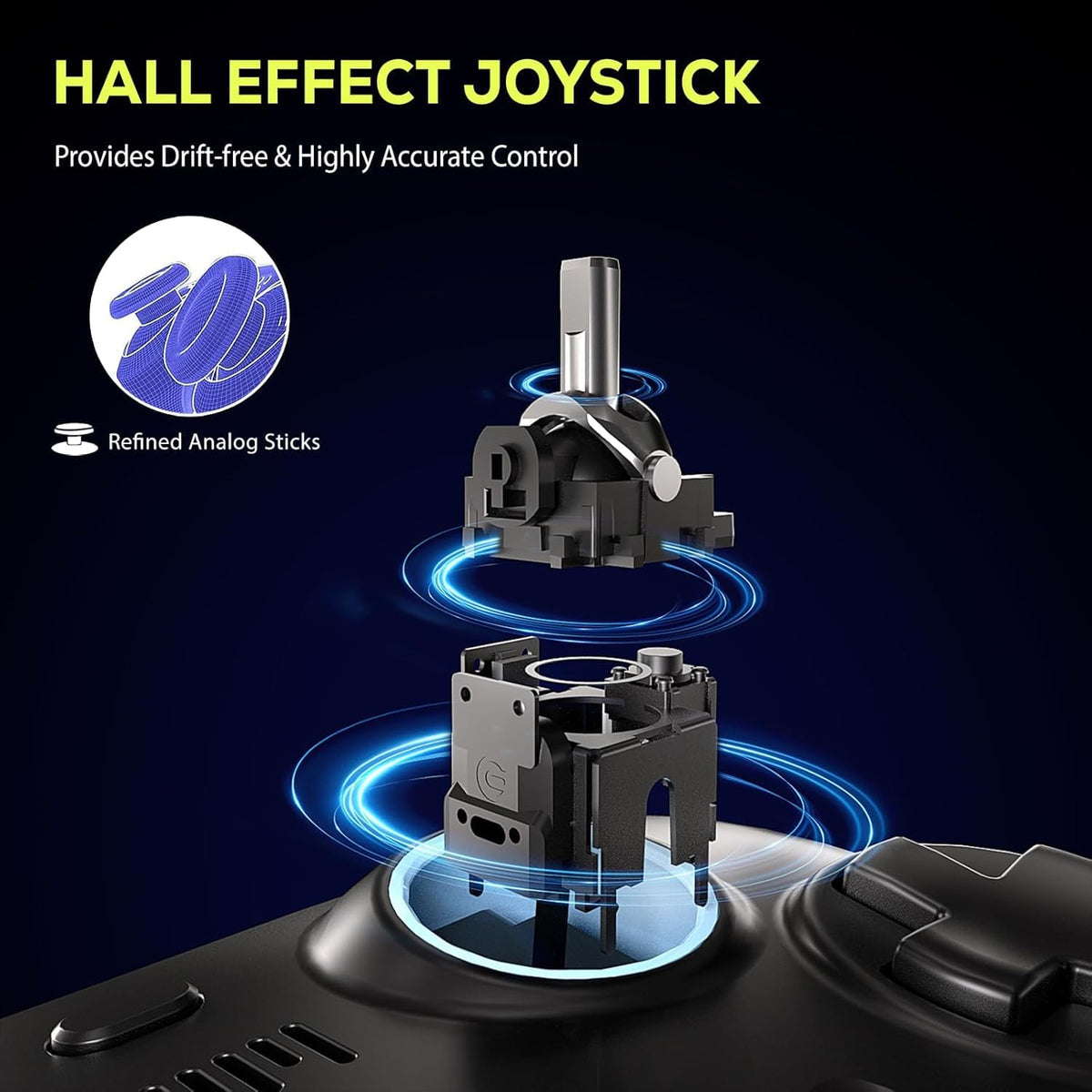 Mando inalámbrico QRD Spark N5 para PS5\/PS4\/PC | Incluye converti...