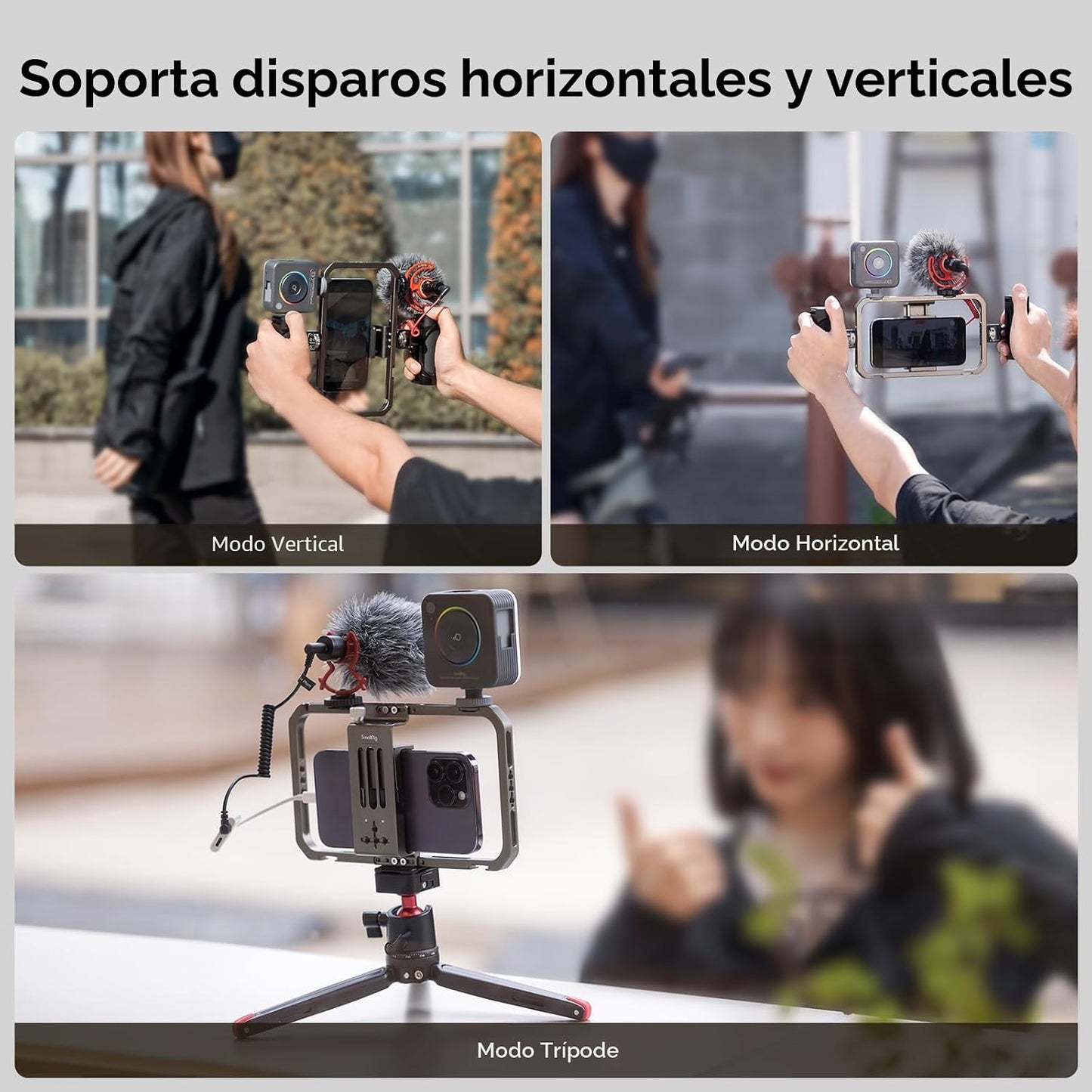 SmallRig Jaula universal para teléfono, kit de aparejo de video par...