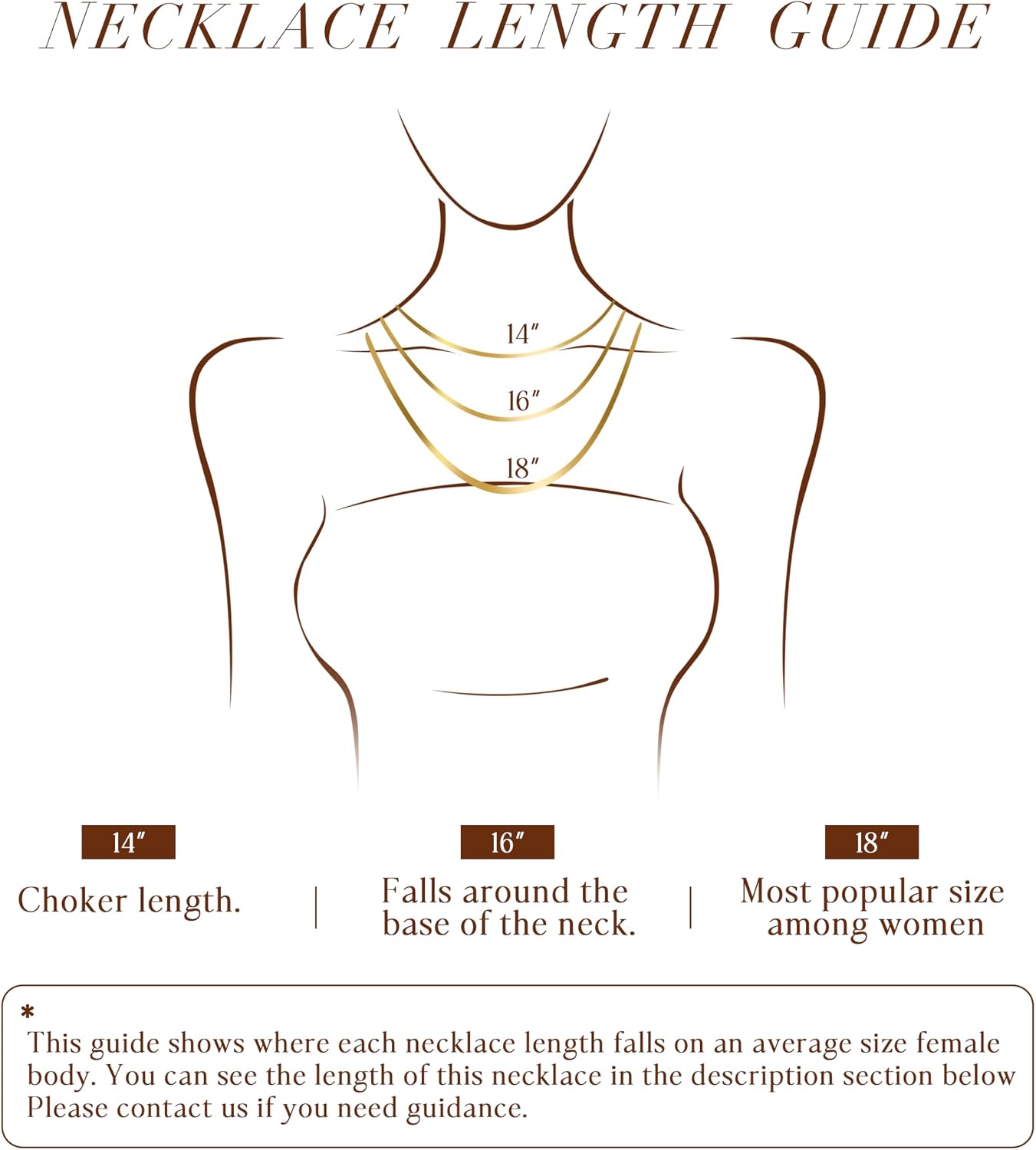 WomenGifts Collar de espiga chapado en oro de 14 quilates para muje...