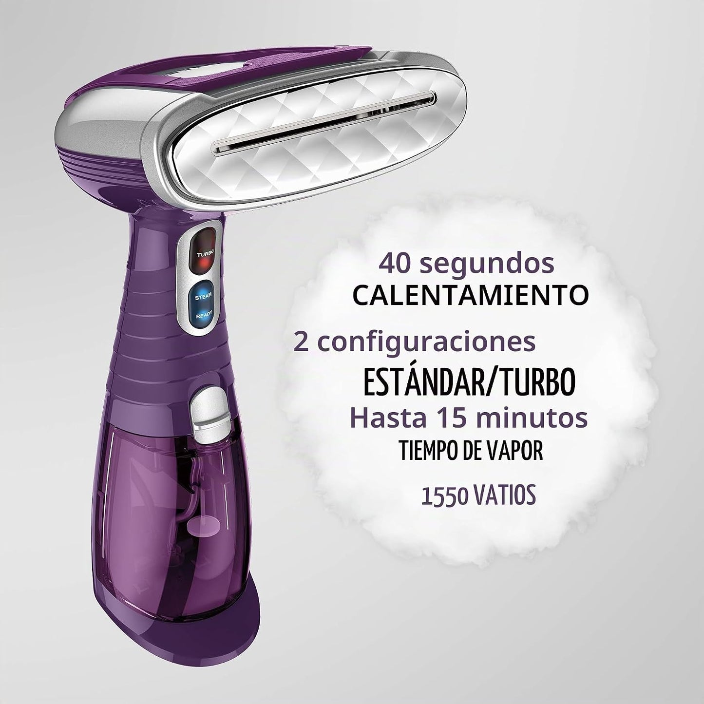 Conair - Vaporizador para tela de mano de vapor extremo, color ciru...