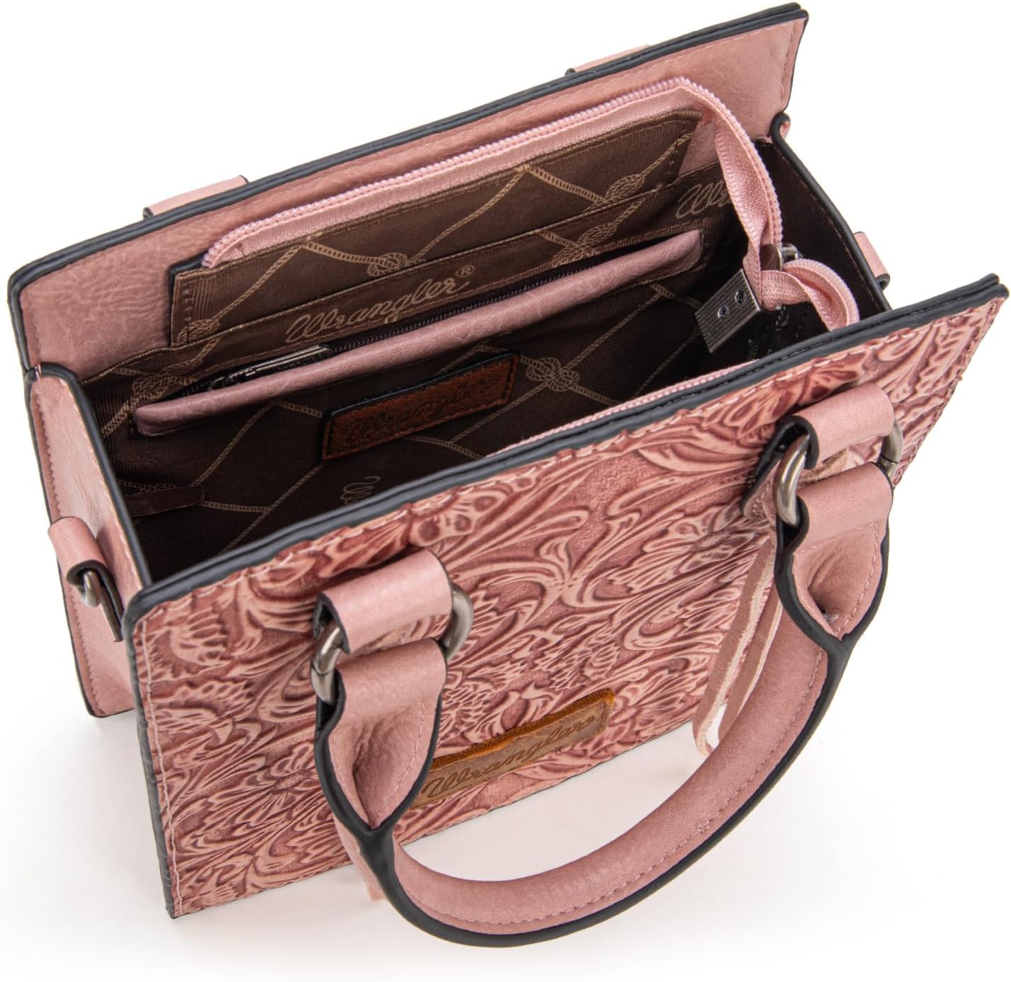 Wrangler Bolso Cruzado en Relieve para Mujer con Asa Superior, Bols...