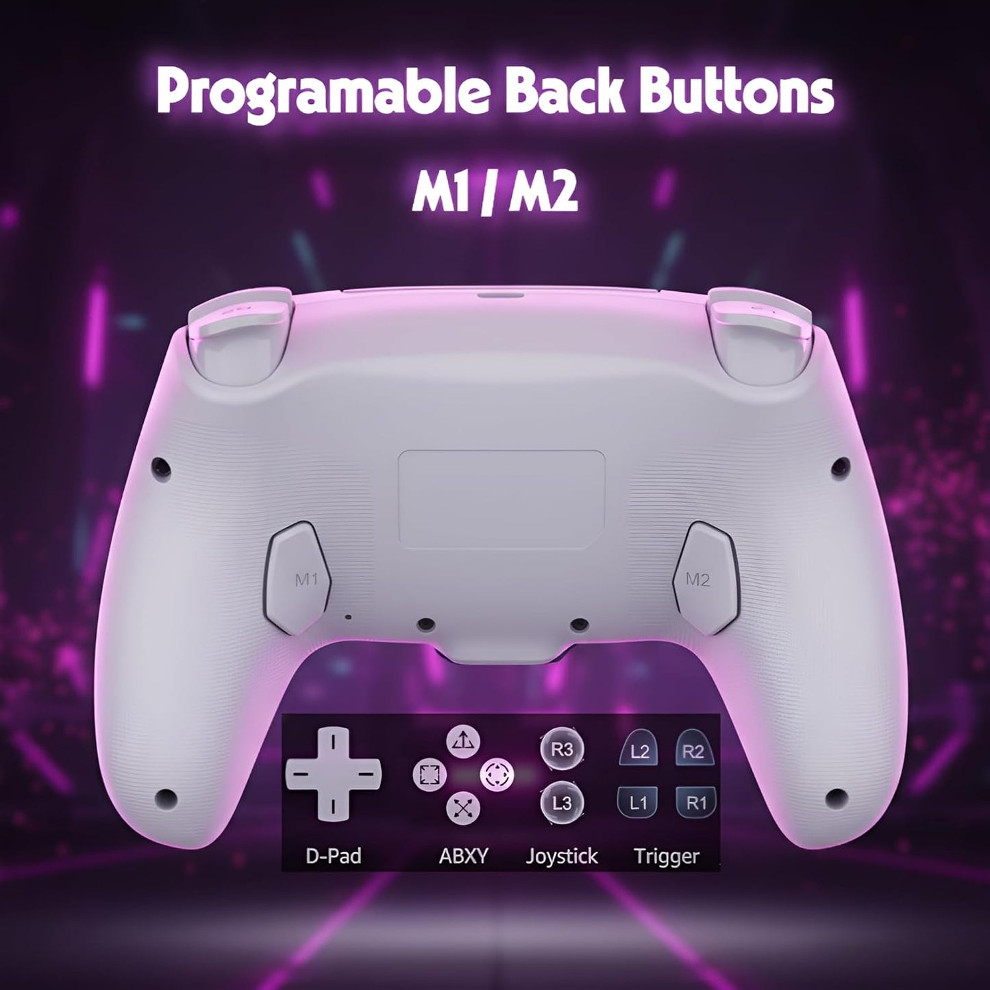 Controlador inalámbrico FLUY-E RGB para PS5\/PC \u2013 Compatible c...