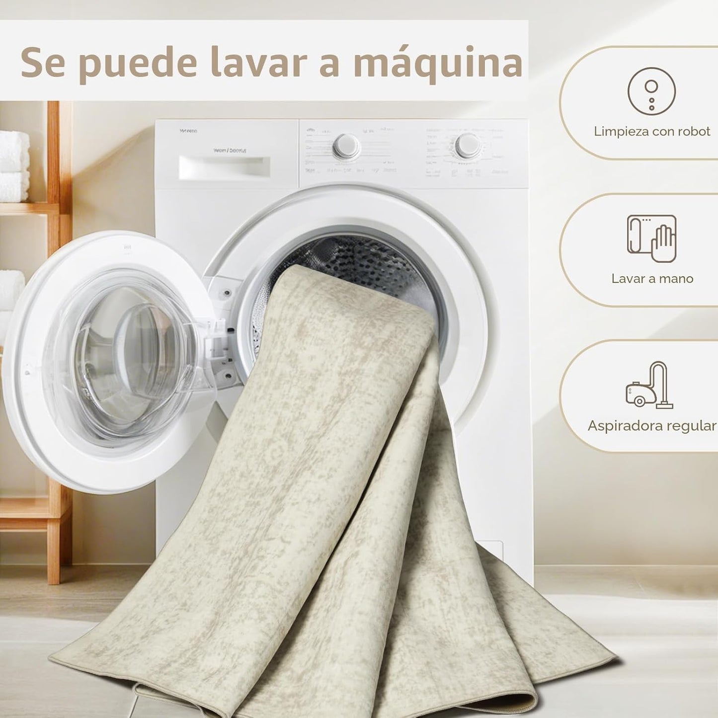 Srugn Alfombras lavables de 8 x 10 pies para sala de estar, ultra s...