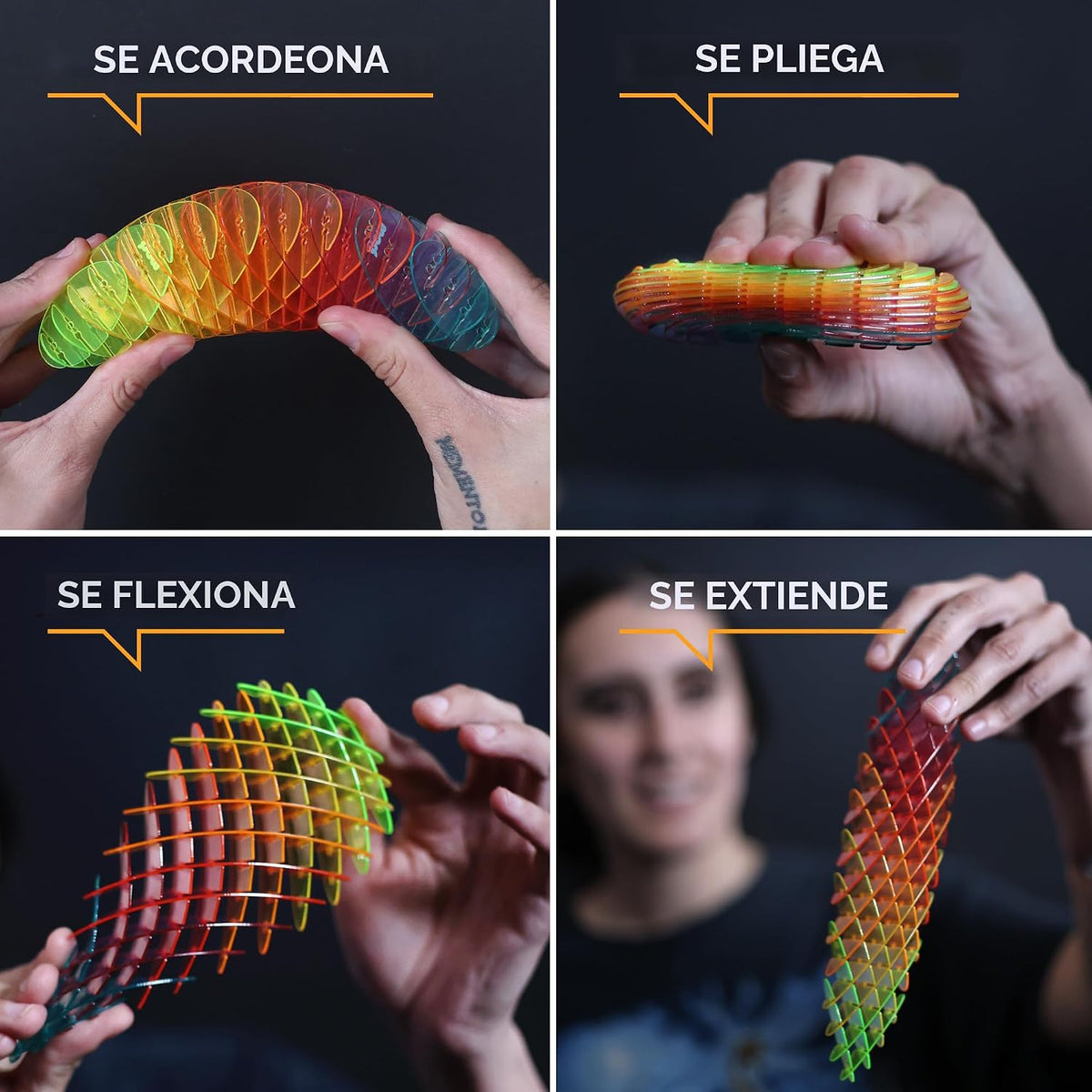 Morf Juguete de Gusano Antiestrés - Juguete Sensorial 3D Flexible d...
