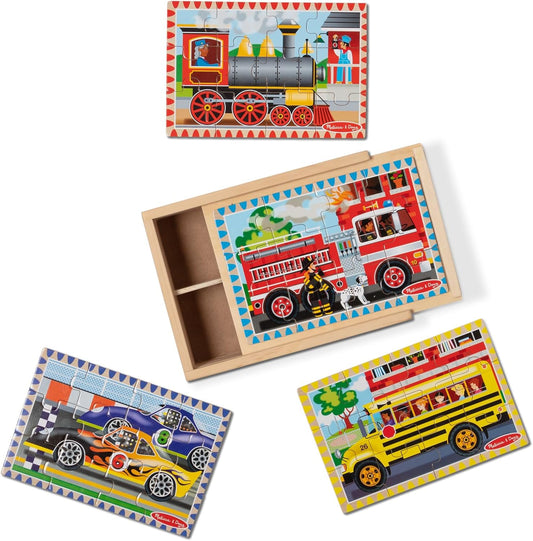 Melissa & Doug - Rompecabezas (en caja) | 48 piezas, cuatro rompeca...