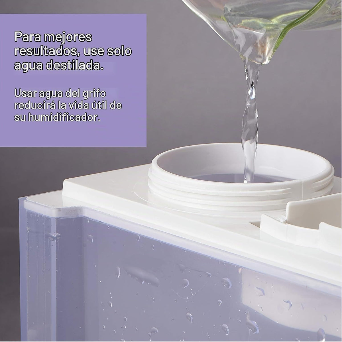 Lasko Humidificador de niebla caliente y fría UH300 con humidistato...