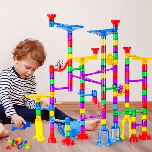 Meland Marble Run - 132 Piezas Juego de Construcción de Laberinto d...