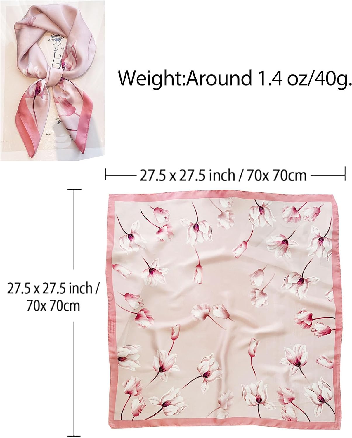 Dailyacc Bandanas de pelo para mujer Bufanda ligera de moda para el...