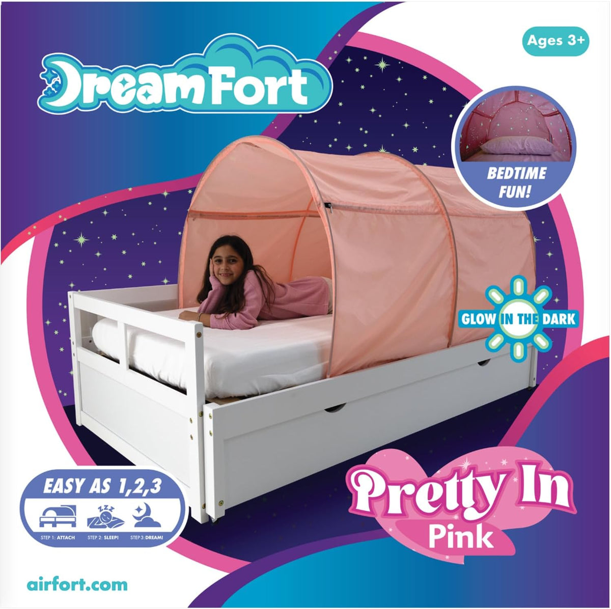 AIR FORT Original DreamFort - Toldo portátil desplegable para cama...