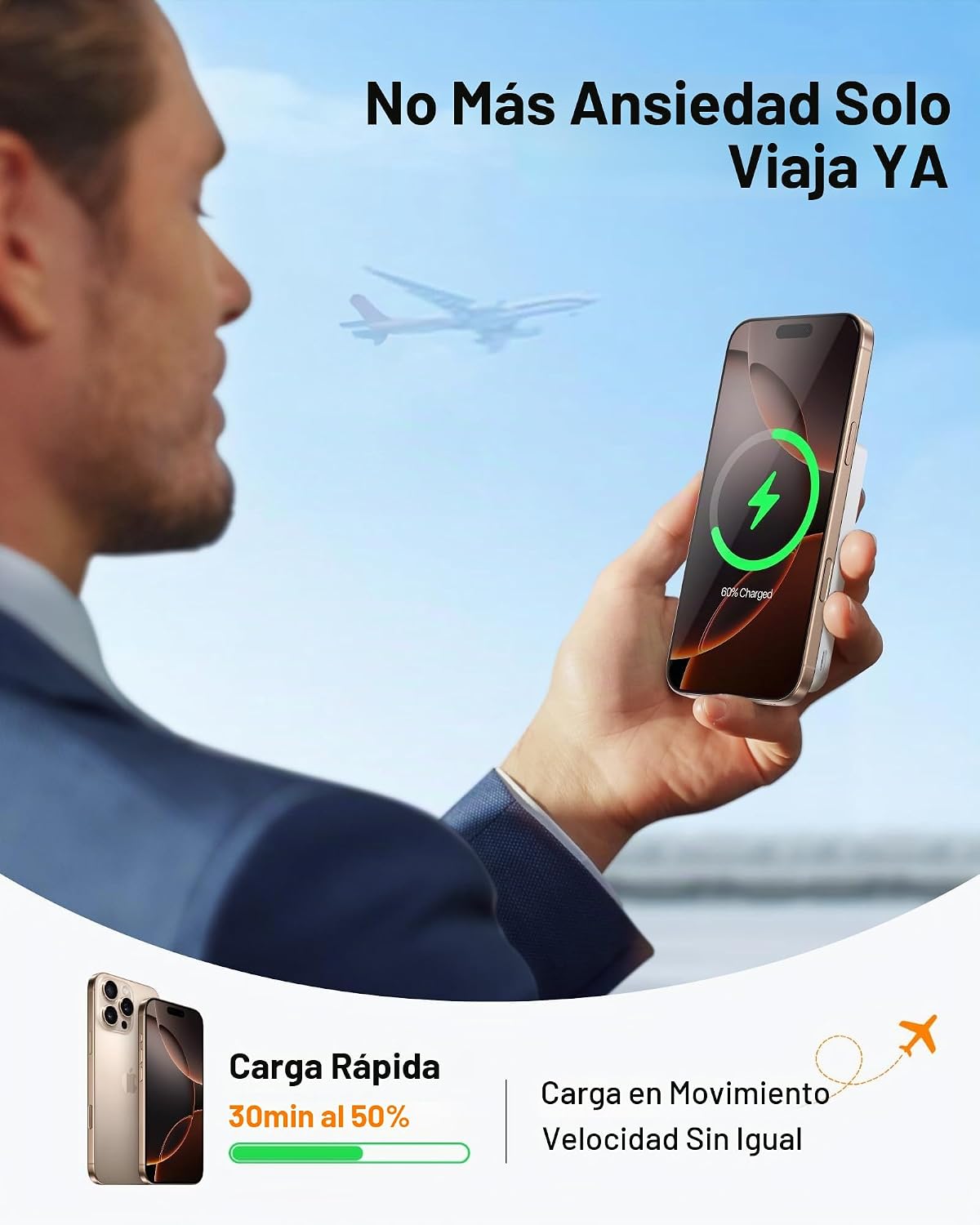 TORRAS EasyGo - Cargador portátil magnético de 10000 mAh Power Bank...
