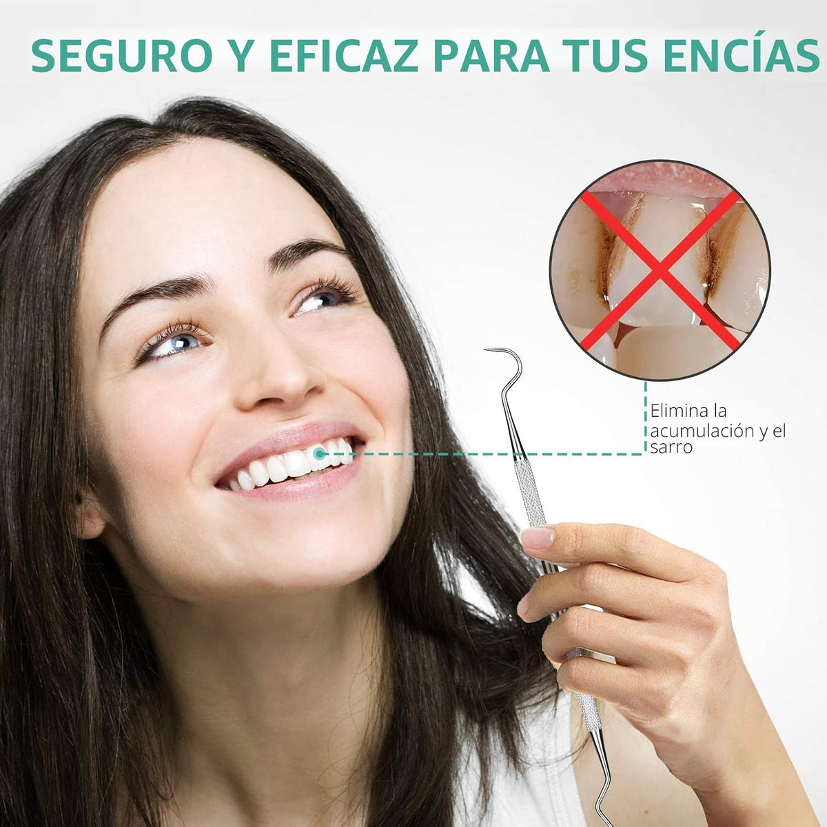 Herramienta Profesional de Raspado Dental - Palillo Dental, Acero I...