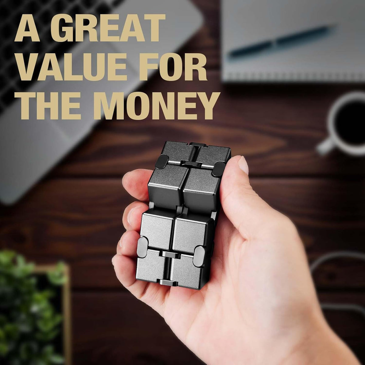 Cubo infinito de metal para adultos, juguete genial para el hogar,...