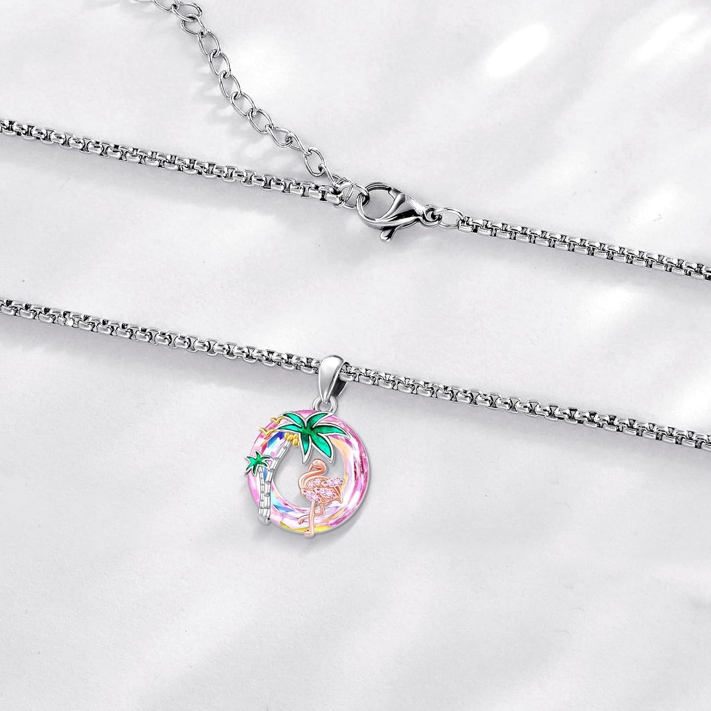 LOOVE Collar de plata de ley con diseño de tortuga, lobo, fénix, ga...