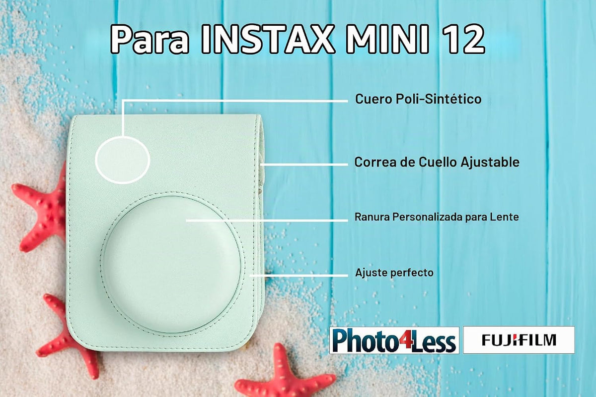 Fujifilm Instax Mini 12 - Cámara de película instantánea color verd...