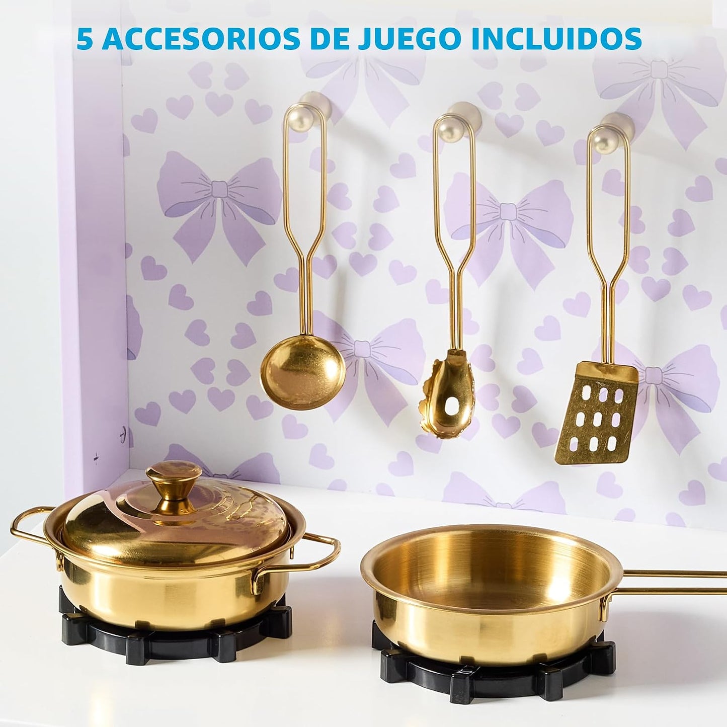 Best Choice Products Juego de cocina para niños pequeños, casa de c...