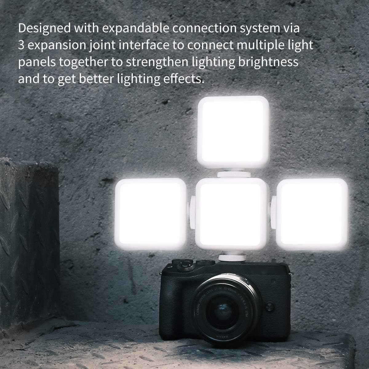 Ulanzi VL49 Mini luz de relleno de vídeo LED, cámara recargable de...
