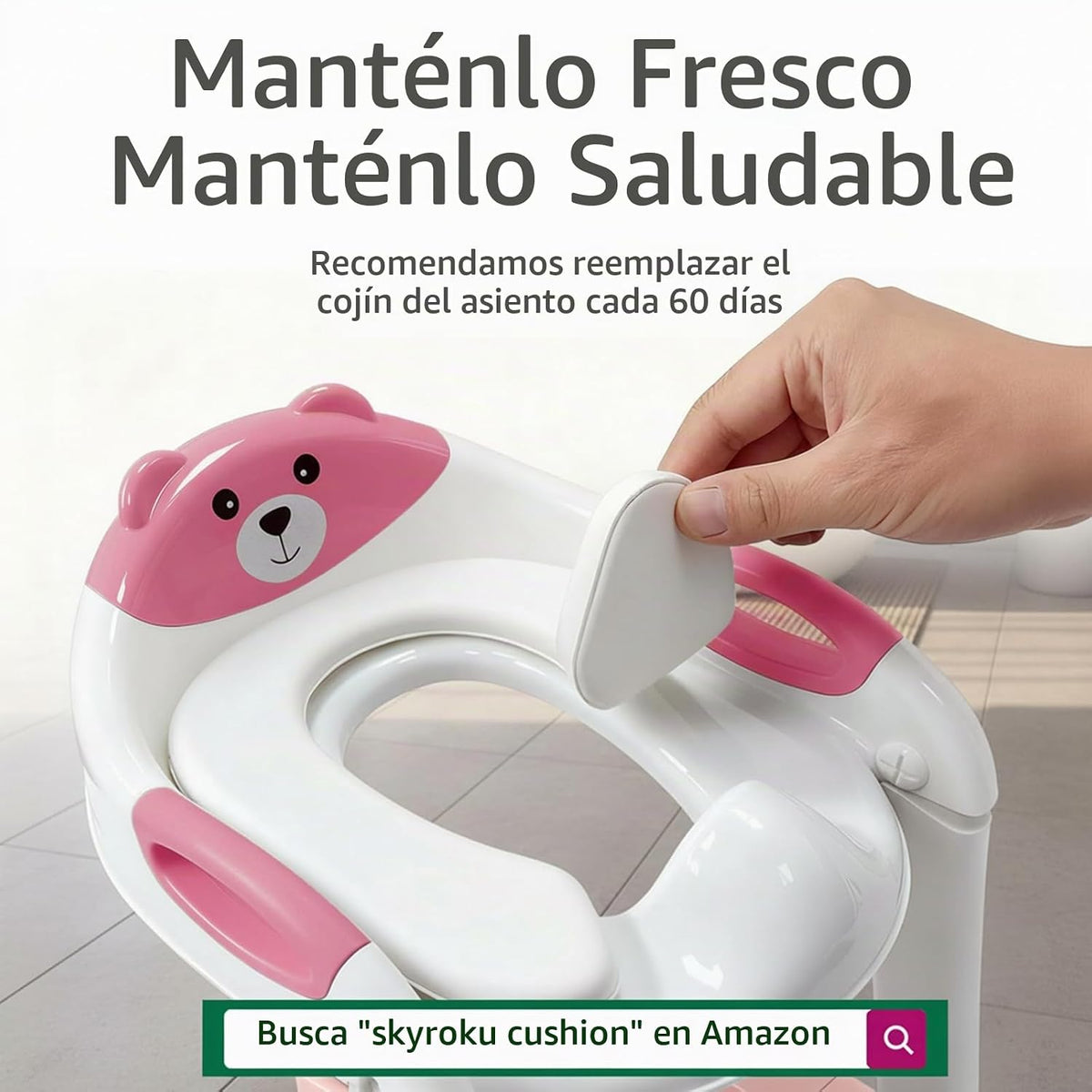 Inodoro de entrenamiento para ir al baño para niños pequeños, asien...