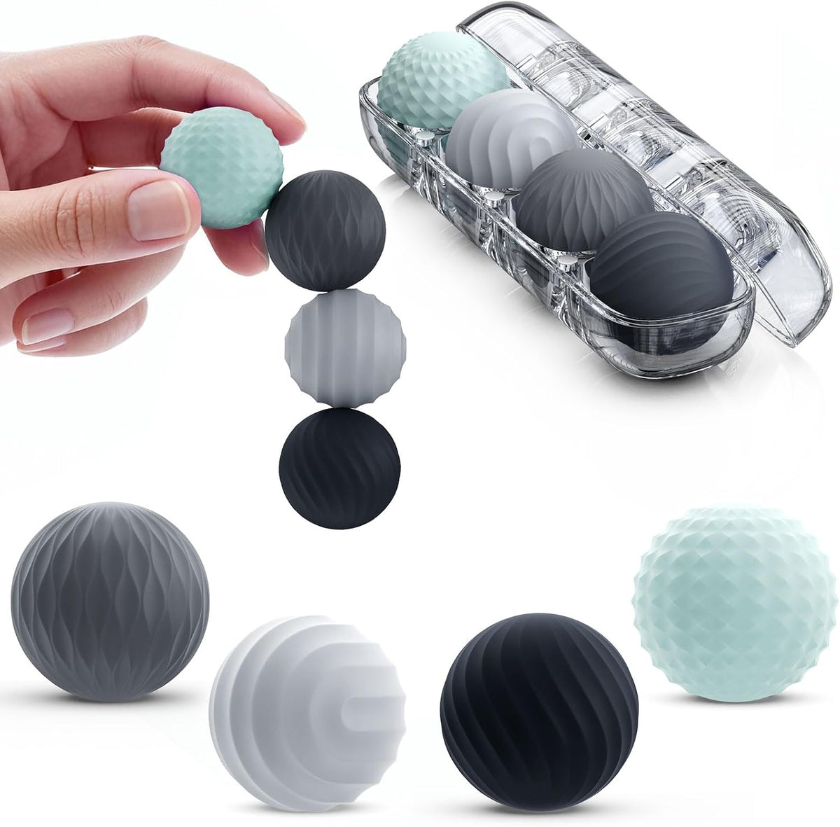 Bomeiyi Bolas magnéticas de silicona para adultos y adolescentes, j...
