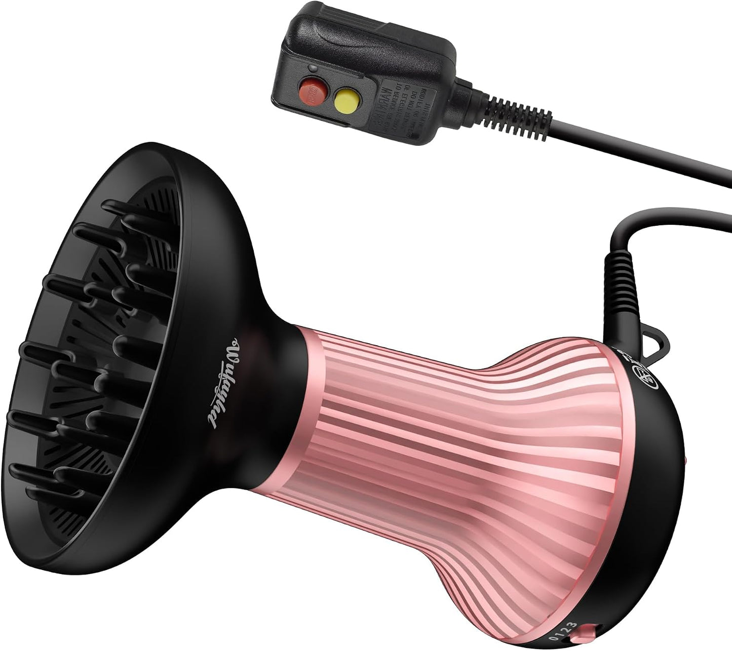 Secador de pelo difusor para cabello rizado, mejora los rizos y dif...