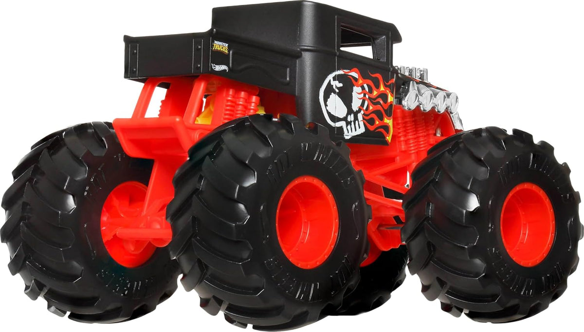 Hot Wheels Monster Trucks, camión monstruo de gran tamaño, camión d...